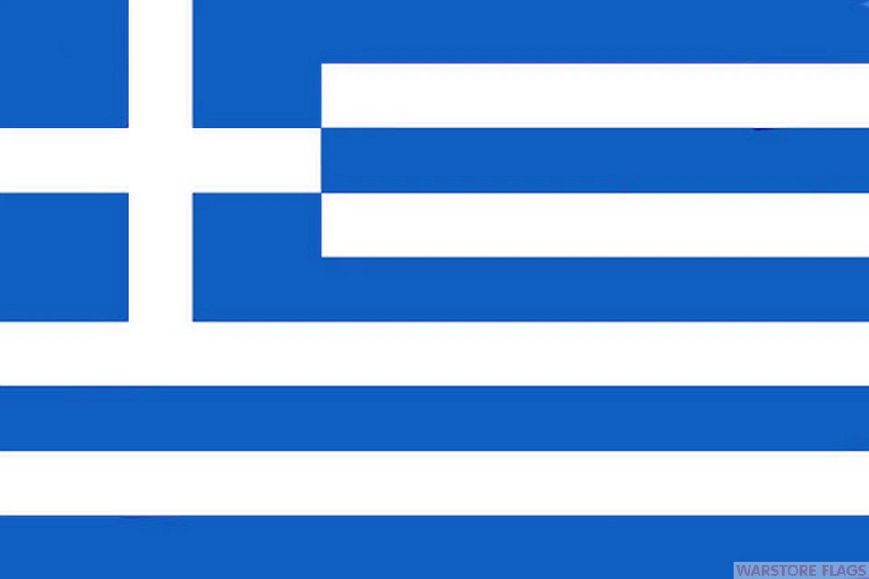 PACK OF 4 GREECE BUDGET FLAG small 9"x6" GREAT FOR CRAFTS GREEK ATHENS - Image 1 of 1