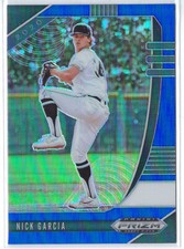 NICK GARCIA 2020 PANINI PRIZM DRAFT PICKS BLUE WAVE PARALLEL RC PDP79