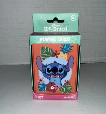 Paladone Stitch Playing Cards in Collectible Storage Tin, Standard Deck of 54 Ca - Image 1 of 2