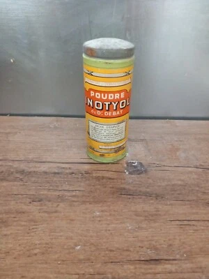 Ancienne Boite Aluminium Médicament Poudre Inotyol du Dr Debat / Vintage - Photo 1/4