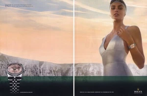 Rolex Oyster Perpetual 2011 natación en el canal de la Mancha anuncio de revista de 2 páginas - Imagen 1 de 1