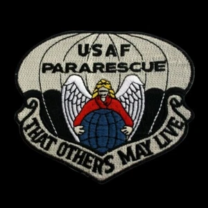 USAF PARARESCUE PATCH THAT OTHERS MAY LIVE JUMPERS PIN UP QUILT US AIR FORCE WOW - Picture 1 of 3