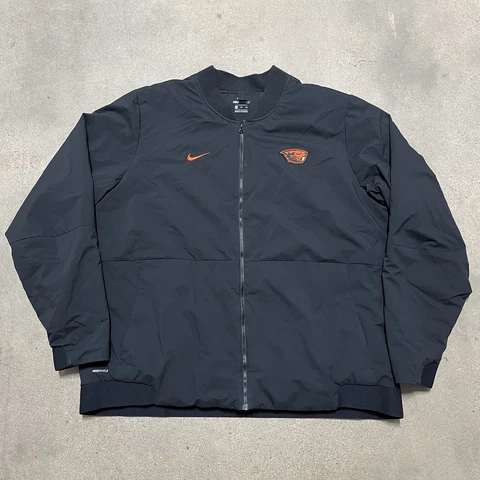 Nike Shield Oregon State Beavers Black Bomber College Zip Jacket Men’s Size 2XL Cover