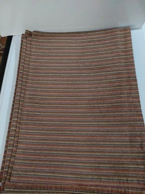 Placemats listrados naturais coloridos outono 13×18 (conjunto de 8) - Imagem 1 de 3