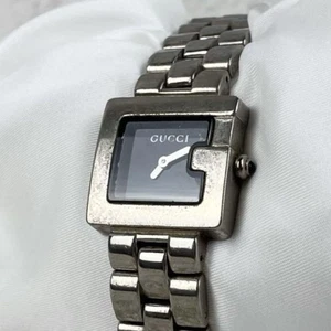 Gucci stainless steel watch G-Face 3600M embossed silver for men fashion item - Picture 1 of 24