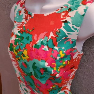 Платье-футляр женское Alyx размер 8 красное цвет морской волны без рукавов эластичное карьерная молния - Изображение 1 из 4