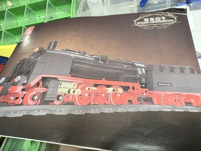 City Steam Train Cargo Railway Station Model MOC Building Blocks Set Bricks Toys - Image 1 of 2