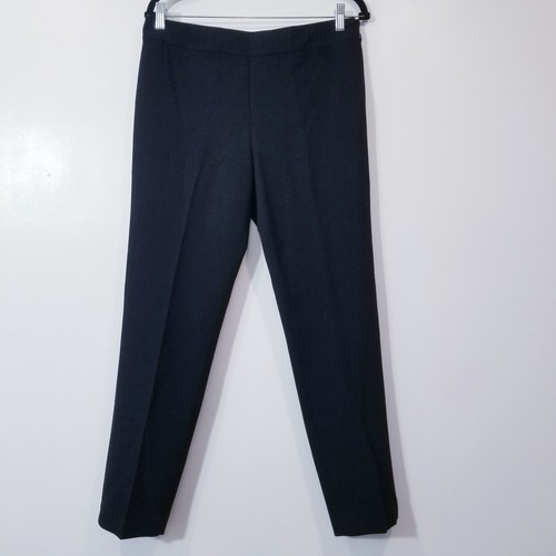 Pantalone donna Tory Burch misto lana vita alta nero taglia 8 vita 32" gamba skinny