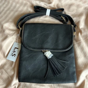 Brand New L&S Black shoulder Bag - Picture 1 of 9