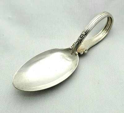 Toalla Cuchara de Plata de Ley Plumas de Plata Juvenil Niño Bebé Cuchara De Colección Foto 1 de 4