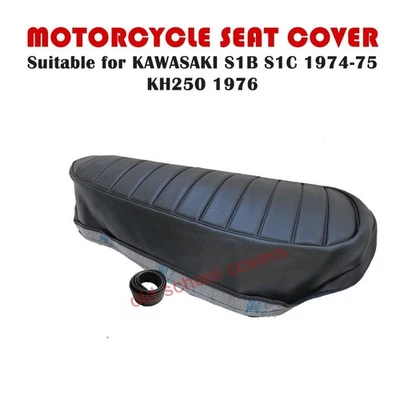 FUNDA ASIENTO MOTO COMPATIBLE CON KAWASAKI S1 S1B S1C 1974 1975 KH250 A5 1976 Foto 1 de 2