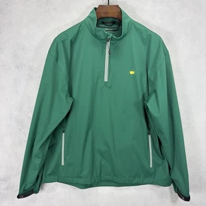 Masters Tech 1/4 Zip Windbreaker Mens XL Green Golf Pullover Jacket Outerwear - Picture 1 of 12