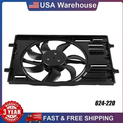 Conjunto de ventilador de refrigeración de radiador eléctrico para VOLKSWAGEN E-GOLF 15-2016 2017-2019 Foto 1 de 4