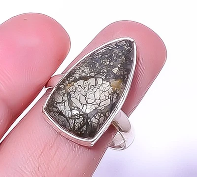 Anillo de joyería de plata de ley 925 Marcasita - Mina Callahan s.9 R5825-31 A367 Foto 1 de 4