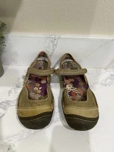 Sandalia Keen para mujer 7,5 lona tostada cuero lona Mary Jane senderismo zapato cómodo - Imagen 1 de 5