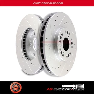2X Front 296mm Brake Disc Rotors For Lexus GS430 IS300 2001-2005 Drill Slot - Bild 1 von 6