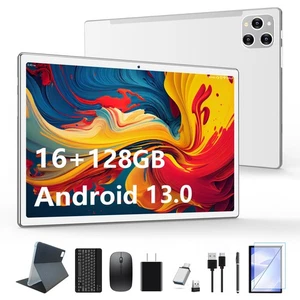2025 Latest Tablet Android 13 Tablets 10 Inch, Tablets 128GB ROM+16GB RAM (8+... - Picture 1 of 7