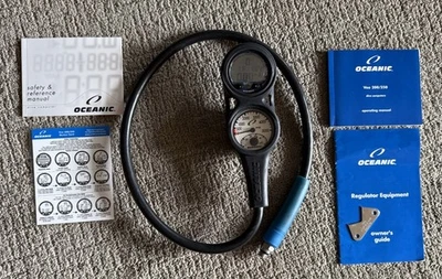 Consola giratoria para computadora de buceo Oceanic VEO 200 con manómetro y brújula manuales Foto 1 de 4
