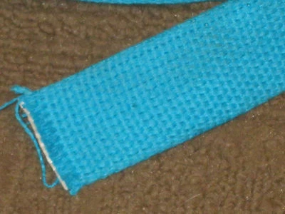 Rollo de 50 yardas Cinturón Peso Pesado Algodón Correas Azul 1 1/4" Ancho Foto 1 de 2