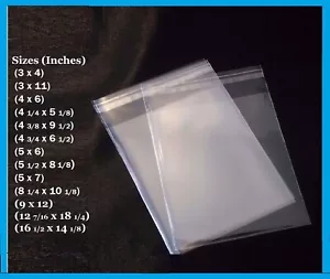 Bolsas de plástico para labios y cinta adhesivas transparentes resellables autoadhesivas 1,2 mil - - Imagen 1 de 8