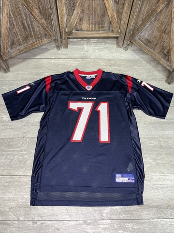 Tony Boselli #71 Houston Texans Reebok Blue Size Men’s Large Football Jersey Cover