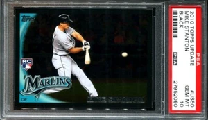 Giancarlo Mike Stanton 2010 Topps Update Black #US50 RC PSA 10 pop 6 - Picture 1 of 2