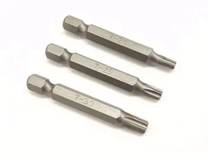 3 Piece Star Screwdriver Drill Bit Set Universal Chrome Vanadium Set - Picture 1 of 14