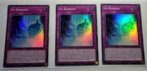 Yugioh! 3x Ice Barrier 1st Ed. engl. RA01-EN071 Super Rare play set - Picture 1 of 1