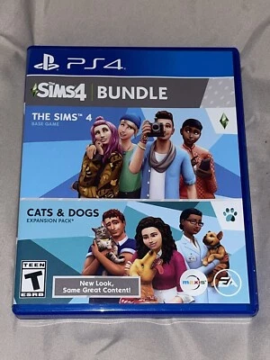 Paquete Los Sims 4 Plus Gatos y Perros (PlayStation 4 PS4, 2018) Foto 1 de 4