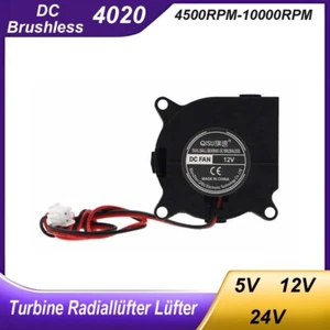 Stilles 4020 Turbine Radiallüfter Lüfter DC 5V 9V 24V für 3D Drucker Printer USB - Bild 1 von 6