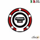 Adesivo Tappo Benzina 3D Argento Rosso Per Yamaha Xtz 1200 Supertenere 2012-201