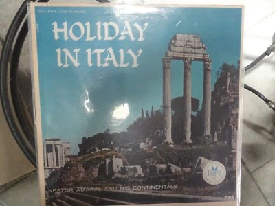 VINYL RECORD LP F HOLIDAY IN ITALY NESTER AMARAL & HIS CONTINENTALS TOPS L-1529 Foto 1 de 4