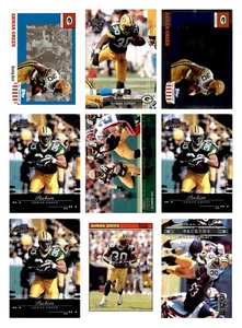 Ahman Green Lot 9 Football Cards Green Bay Packers 2002 Leaf Rookies & Stars NFL - Picture 1 of 13