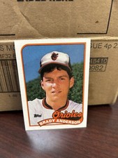 1989 Topps Brady Anderson Rookie Baltimore Orioles #757
