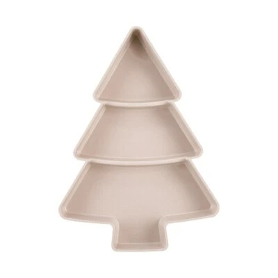 Christmas Tree Shape Nuts Dry Fruits Plastic Plate Wedding Party Dessert Tray - Image 1 of 4