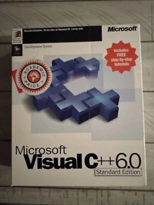 Microsoft Visual C++ 6.0 Standard Edition CD Rom Open Box - Image 1 of 4