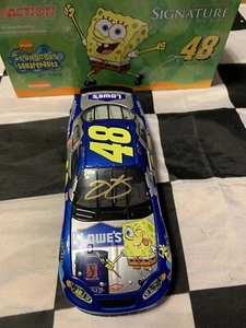 2003 Jimmie Johnson Autographed #48 Sponge Bob Action 1/24 - Picture 1 of 8