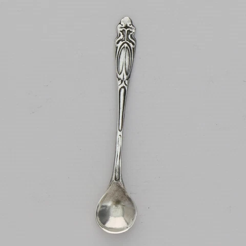 Antique Sterling Art Nouveau Salt Spoon Stock #315 Cover