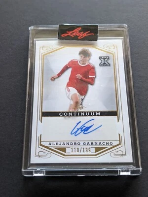 2022 Leaf ENCASED Continuum GOLD Alejandro Garnacho RC Auto 110/199 Rookie - Image 1 of 4