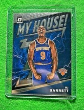 RJ BARRETT MY HOUSE CARD JERSEY #9 NEW YORK KNICKS 2019-20 PANINI DONRUSS OPTIC 