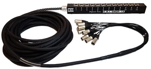 CBI Drop 12 Channel Pro Drop Snake 50ft XLR Slim Box - Picture 1 of 4