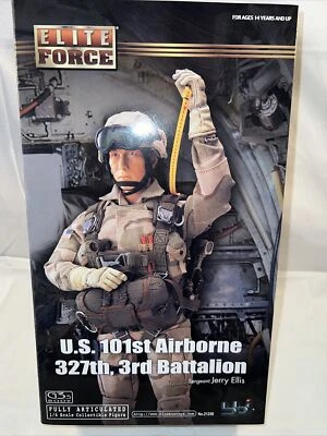 Elite Force US 101st Airborne 327th Sergeant Jerry Ellis BBI 1/6 21258 Blue Box - Image 1 of 4