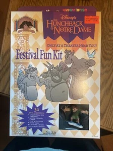 Disneys Hunchback Of Notre Dame Festival Fun Kit w Quasi Figure New Vintage 90s - Picture 1 of 2