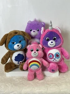 Care Bears Plush Lot Of 4 2012 - 2021 Rainbow Cheer No Tag - Read Descriptions - Picture 1 of 23