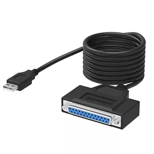 Sabrent USB 2.0 to DB25 CB-1284 Parallel Printer Cable Adapter [HEXNUT 6FT - Picture 1 of 7