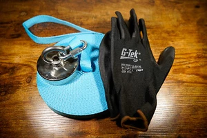 Kit de pesca imán imán de neodimio N52 con cuerda fuerte de 40 pies y par de guantes - Imagen 1 de 39