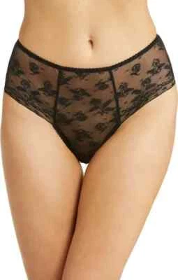 Panty Hipster Wacoal L53680 Negro Levantado En Lujo Floral Encaje Talla XL/8 Foto 1 de 4