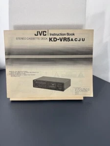 JVC KD-VR5 Stereo Cassette Deck Original Instruction Book - Picture 1 of 9