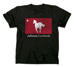 Deftones Distressed White Pony Express M, L, XL, 2XL Black T-Shirt - Picture 1 of 1