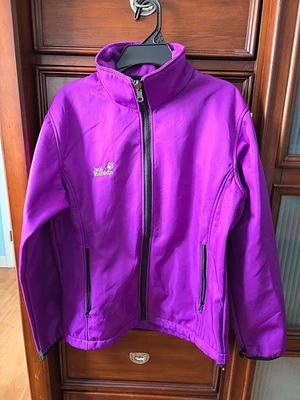 Chaqueta Jack Wolfskin Exterior Púrpura Forrada de Vellón Grande, Excelente Estado Foto 1 de 4